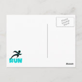 RUN Aqua Briefkaart (Achterkant)