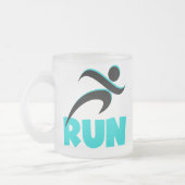 RUN Aqua Matglas Koffiemok (Links)