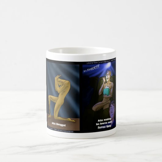 Run, Atlas run Funny Gifts T - shirts Mokken, enz. Koffiemok (Center)