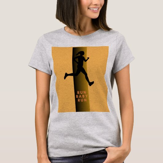 Run baby Run Girl T shirt (Voorkant)