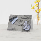 RUN BAREFOOT EN HEB OP JE GROTE DAG GEWONNEN KAART (Gele Bloem)