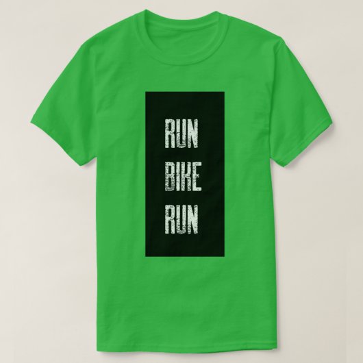 Run Bike Run Duathlon T-shirt (Design voorkant)