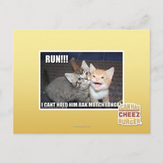 RUN!! BRIEFKAART (Voorkant)