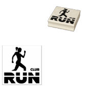 Run Club Rubber Stamp Rubberstempel (Gestempeld)