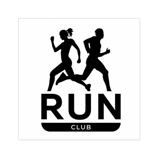 Run Club Rubber Stamp Rubberstempel (Afrduk)