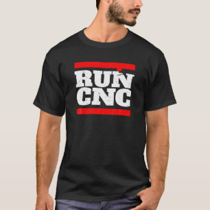 RUN CNC Shirt Grappige CNC Machinist Shirt Voor Ma