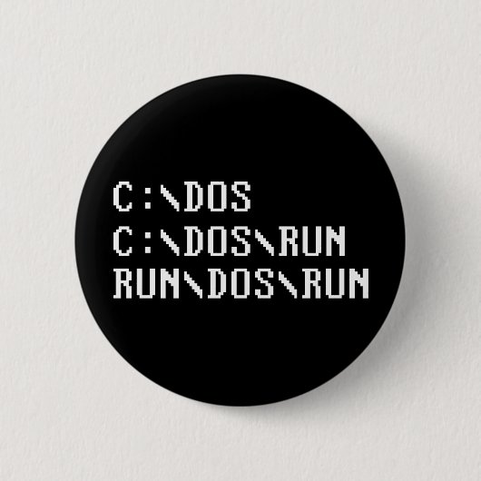 RUN DOS RUN RONDE BUTTON 5,7 CM (Voorkant)