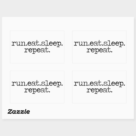 Run Eat Sleep sticker (Vel)