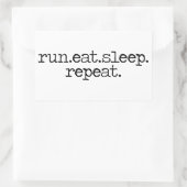 Run Eat Sleep sticker (Tas)