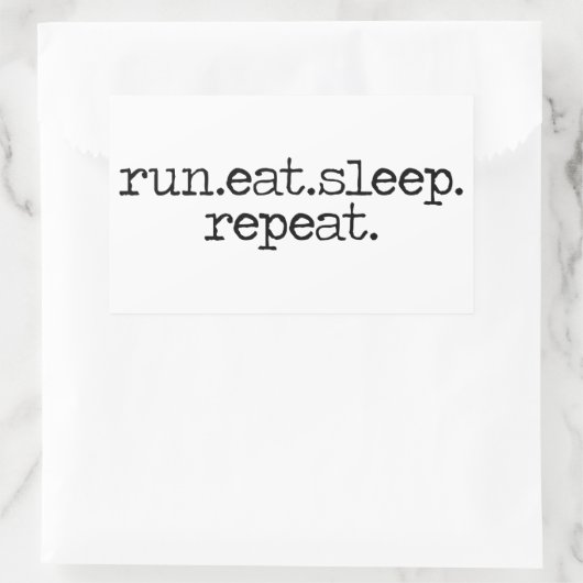 Run Eat Sleep sticker (Tas)