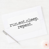 Run Eat Sleep sticker (Envelop)