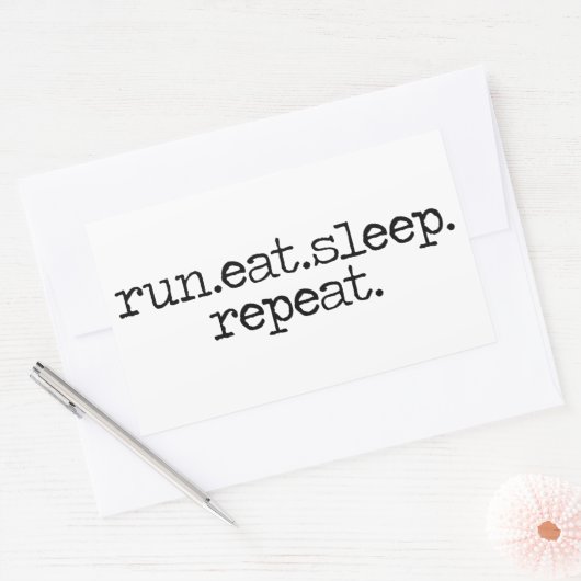 Run Eat Sleep sticker (Envelop)