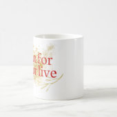 Run for Your Life - Elegante Motivatie quote Koffiemok (Center)