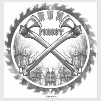 Run Forest Sticker