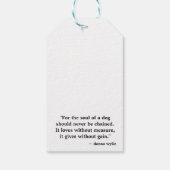 Run Free - Red de Greyhounds! Cadeaulabel (Achterkant)