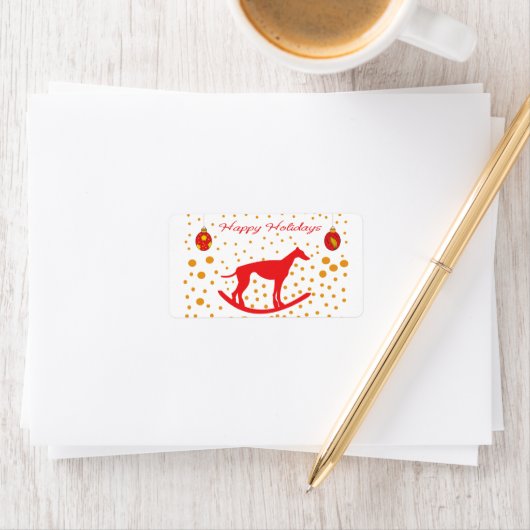 Run Free - Red de Greyhounds! Etiket (Insitu)