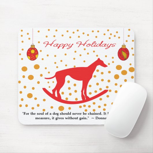 Run Free - Red de Greyhounds! (met gedicht) Muismat (Met muis)