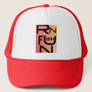 "Run Fun" Trucker Hat – Sportief en speels hardlop Pet