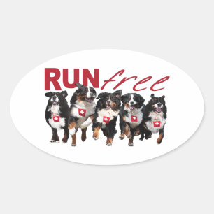 Run Gratis Berner stickers