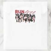 Run Gratis Berner stickers (Tas)