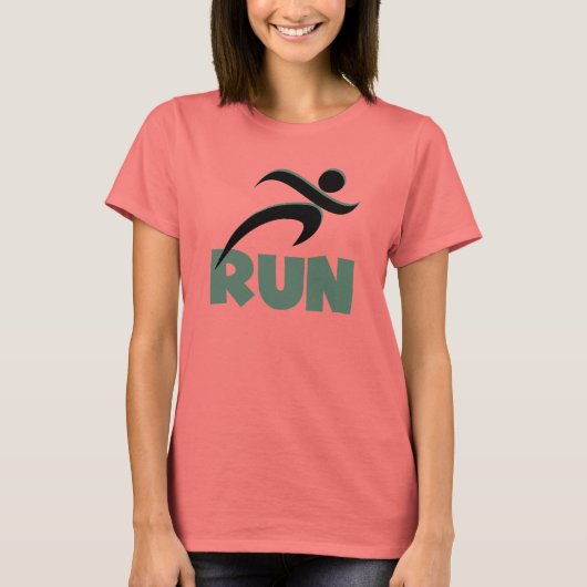 RUN Green T-shirt (Voorkant)