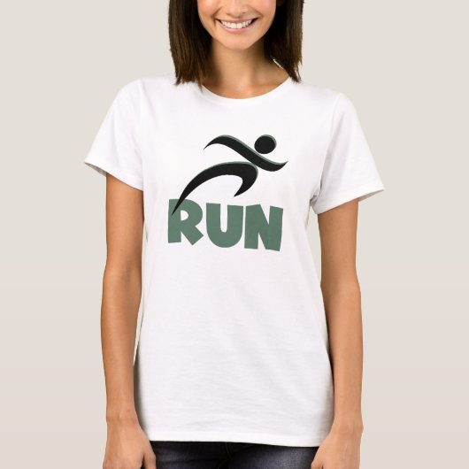 RUN Green T-shirt (Voorkant)