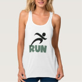 RUN Green Tanktop (Voorkant)
