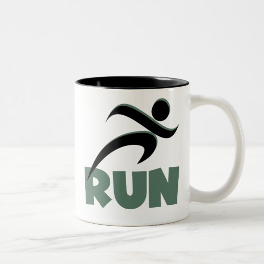 RUN Green Tweekleurige Koffiemok (Rechts)