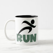 RUN Green Tweekleurige Koffiemok (Links)
