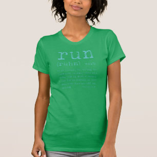 "run"-groen t-shirt