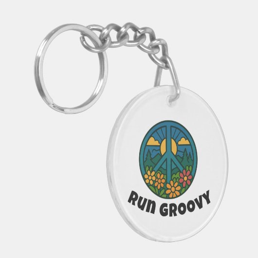 Run Groovy Sleutelhanger (Voorkant Links)
