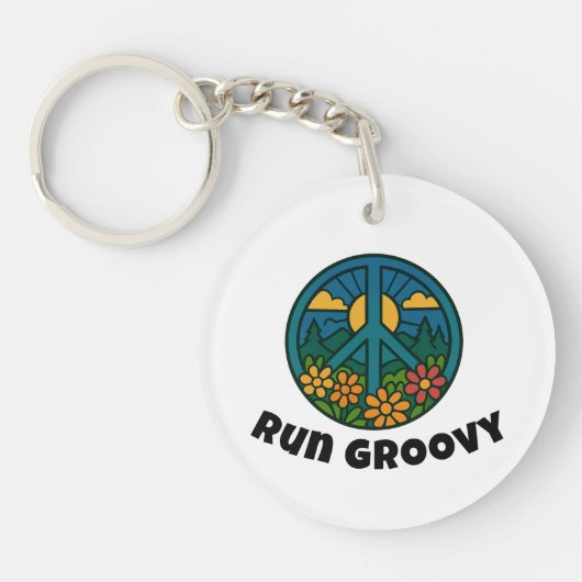 Run Groovy Sleutelhanger (Voorkant)
