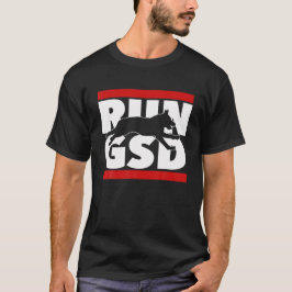 RUN GSD . German Shepard Dog Dad USA T-shirt