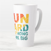 Run hard, be strong, think big  latte mug mok (Rechterhoek)