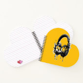 RUN Headphones Street Art Sticker Notitieboek (Binnen)