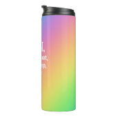 RUN, Hydrate, Eat, Liefde.. Thermische getumbler Thermosbeker (Geroteerd rechts)