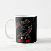 Run I Dare You Funny Baseball Catcher Graphic Play Koffiemok (Links)