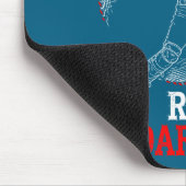 Run I Dare You Funny Baseball Catcher Graphic Play Muismat (Hoek)