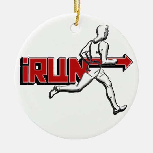 RUN I RUN (GUY / MALE / BOY) ORNAMENT (Voorkant)