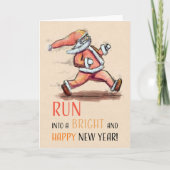 Run into a new year! kaart (Voorkant)