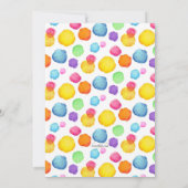 Run Jump Play Verjaardagsfeestje Kaart (Achterkant)