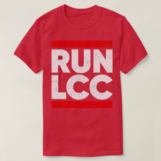 RUN LCC Funny Lancashire Cricket T-shirt (Design voorkant)