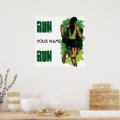 Run Lola Run - Aanpasbare hardloop inspiratie Poster (Keuken)