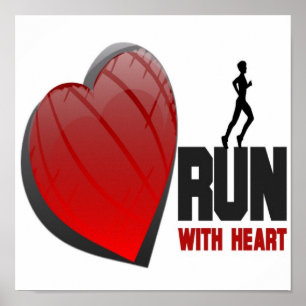 RUN MET HARTPOSTER POSTER