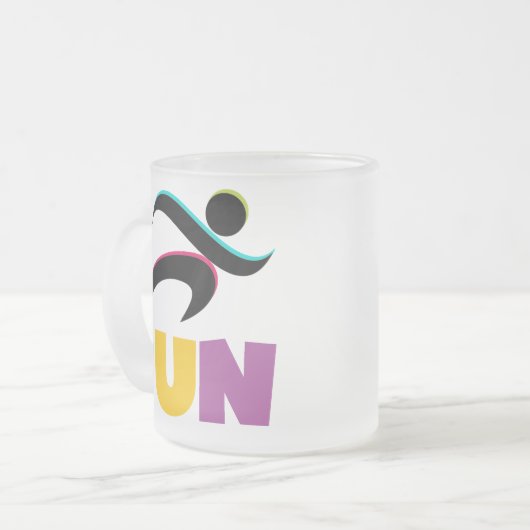 RUN Multi Matglas Koffiemok (Voorkant links)