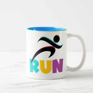 RUN Multi Tweekleurige Koffiemok