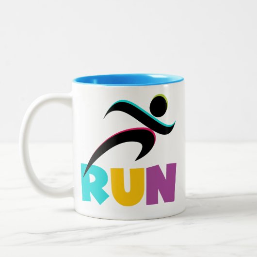 RUN Multi Tweekleurige Koffiemok (Links)