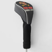 Run Now Gobble Later Turkije Runner Marathon Golfheadcover (Schuin)