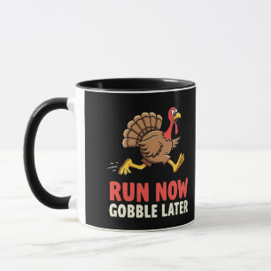 Run Now Gobble Later Turkije Runner Marathon Mok