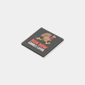 Run Now Gobble Later Turkije Runner Marathon Post-it® Notes (Schuin)